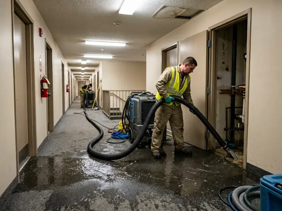 multi-unit-apartment-hallway-f-005 — frequently asked questions, Emergency Burst Pipe Water Extraction & Removal in North Ol…